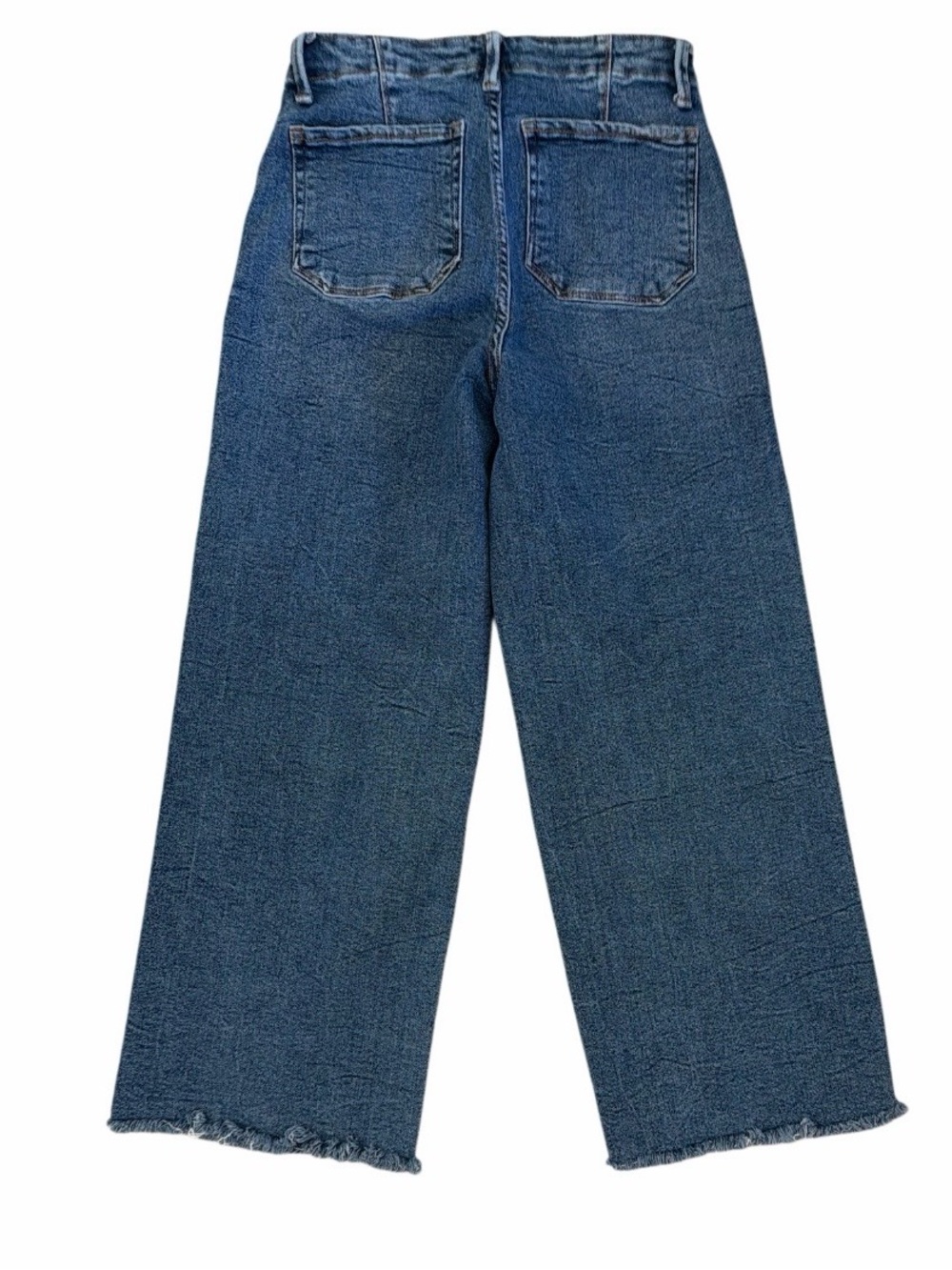 Kensie Wide Leg Cropped Jeans in Med Blue - Picture 7 of 8